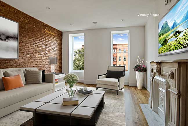 Living room design in Manhattan